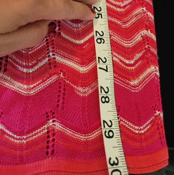 BCBG Maxazria Pink &White Knit Sweater Top Azaeleacom OS One Size fits m… - Picture 6 of 16